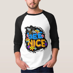 T-SHIRT FLEURS COLORÉES FLORALES BEE NICE