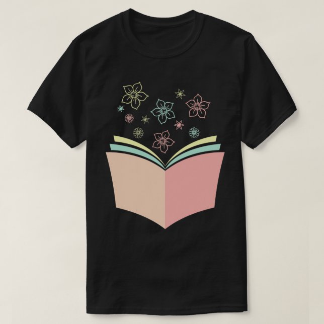 T-shirt Fleurs Croissant À Partir Du Livre 49 1 (Design devant)
