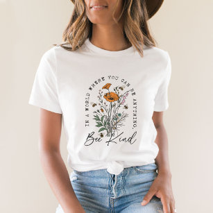 T-shirt Fleurs d'abeilles vintages et sauvages