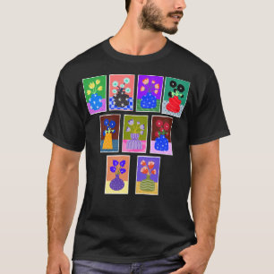 T-Shirt Fleurs dans des Vases