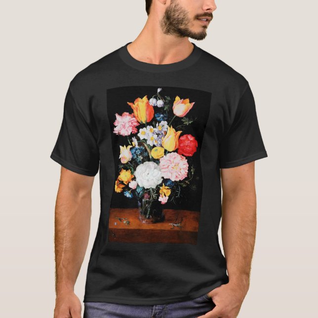 T-shirt Fleurs dans un navire en verre, Jan Brueghel le pl (Devant)