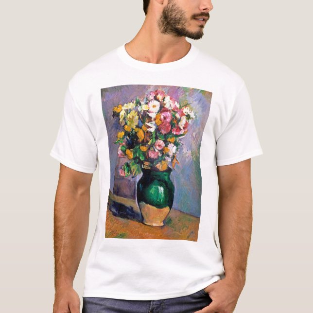 T-shirt Fleurs dans un Vase, Cezanne (Devant)