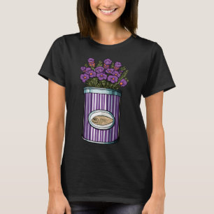 T-shirt FLEURS DANS UNE BOÎTE DE POISSONS SARDINES - Margu