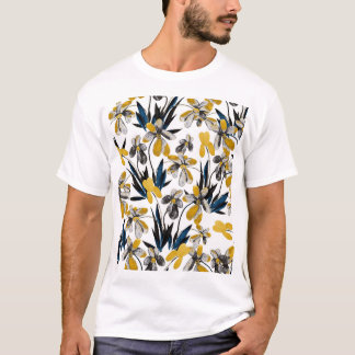 T-shirt Fleurs d'aquarelle : motif d'été vibrant.
