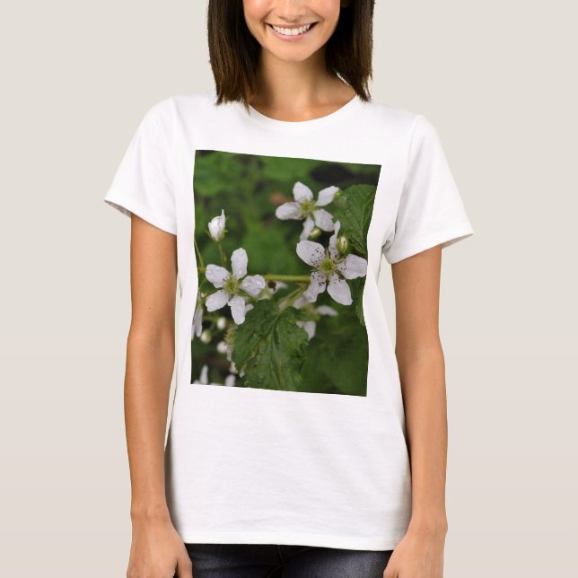 T-shirt Fleurs de Blackberry (Devant)
