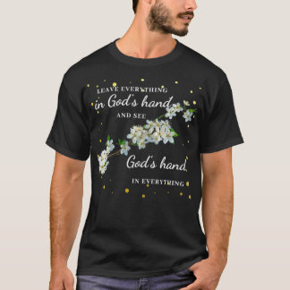 T-shirt Fleurs de cerisier de femmes VNeck chrétien