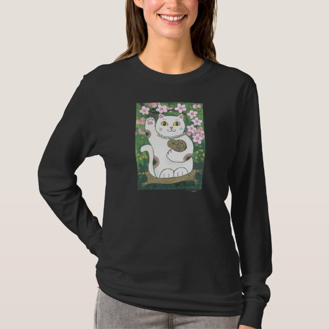 T-shirt Fleurs de cerisier douces Neko (Devant)