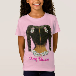 T-Shirt Fleurs de cerisier et tresses