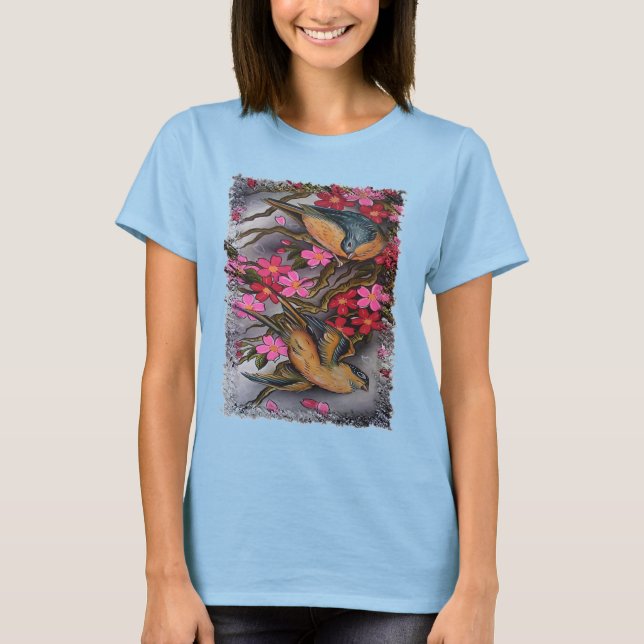 T-shirt fleurs de cerisiers (Devant)