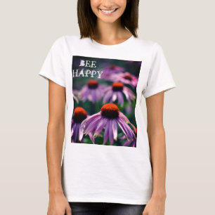 T-shirt Fleurs de cône violet photo Ai été heureux
