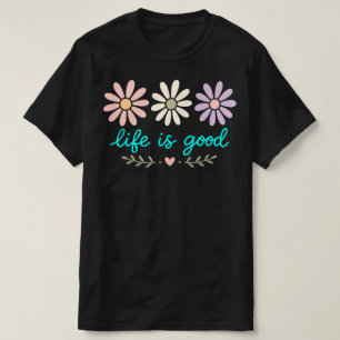 T-shirt Fleurs de Daisy pastel, La vie est belle Fleur, Bo