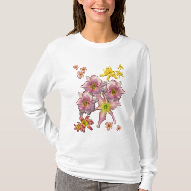 T-shirt Fleurs de Daylily (Devant)
