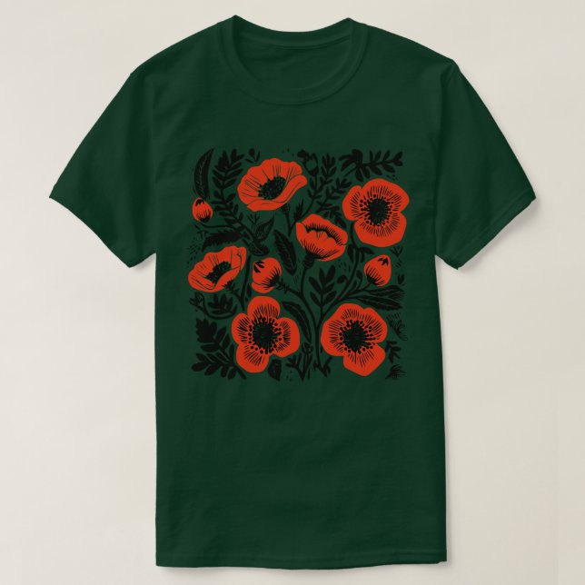 T-shirt Fleurs de découpe Lino 6 (Design devant)