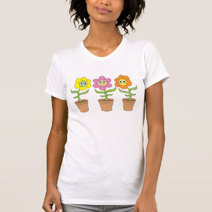 T-shirt Fleurs de dessin