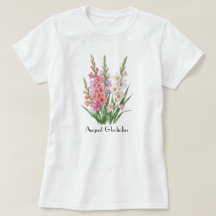 T-Shirt Fleurs de Glaïeul d'Août