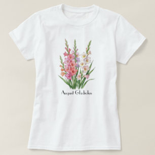 T-Shirt Fleurs de Glaïeul d'Août