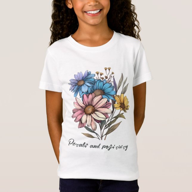 T-Shirt Fleurs de jardin mystiques (Devant)