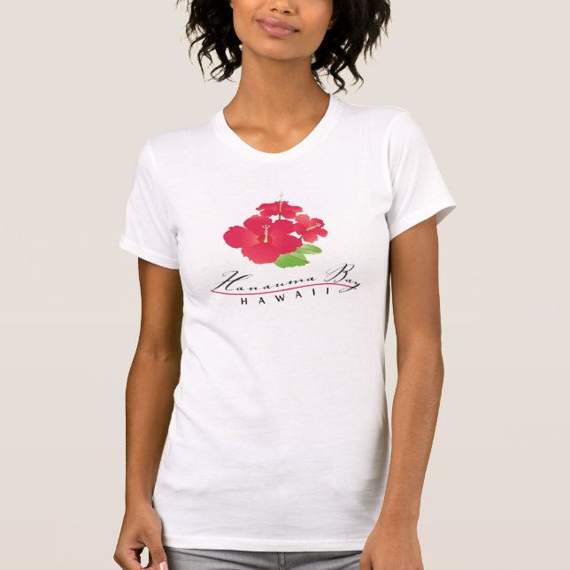 T-shirt Fleurs de ketmie d'Hawaï (Devant)