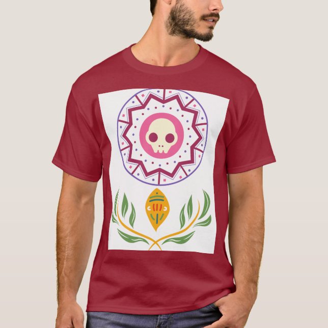 T-SHIRT FLEURS DE LA FÊTE DES MORTS (Devant)