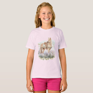 T-shirt Fleurs de Lavande Rêves de Cheval