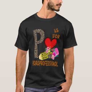 T-shirt Fleurs de léopard Crayon Paraprofessionnel