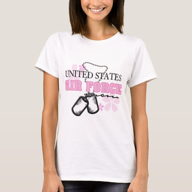 T-shirt Fleurs de maman de l'Armée de l'Air (Devant)