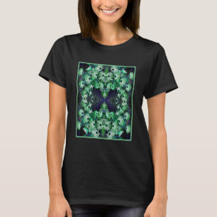 T-shirt Fleurs de marguerite africaines vertes Abstraites