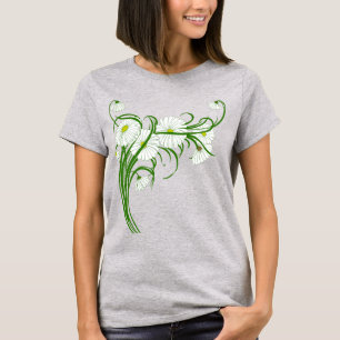 T-shirt Fleurs de marguerite Gerber vintages d'un jardin d