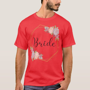 T-shirt Fleurs de mariage enterrement de vie de jeune fill