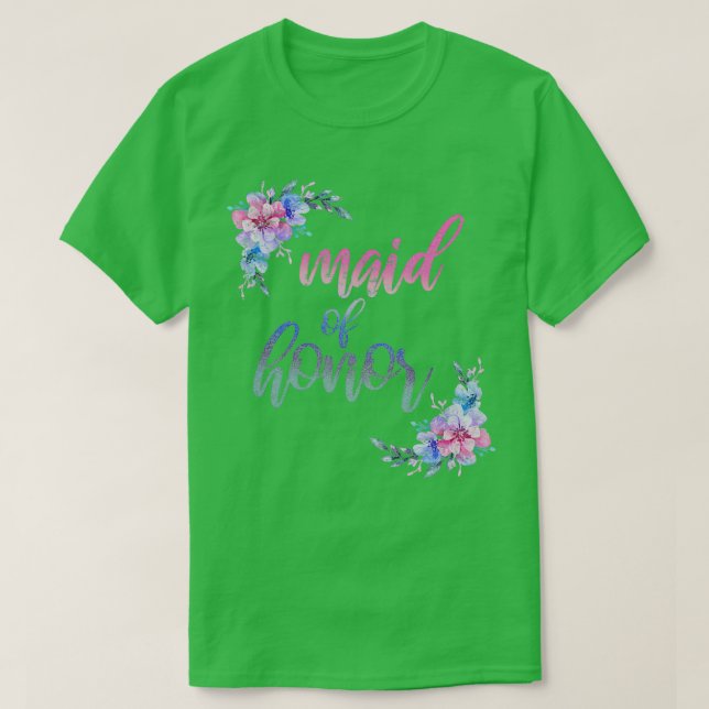 T-shirt Fleurs de mariée cadeau (Design devant)