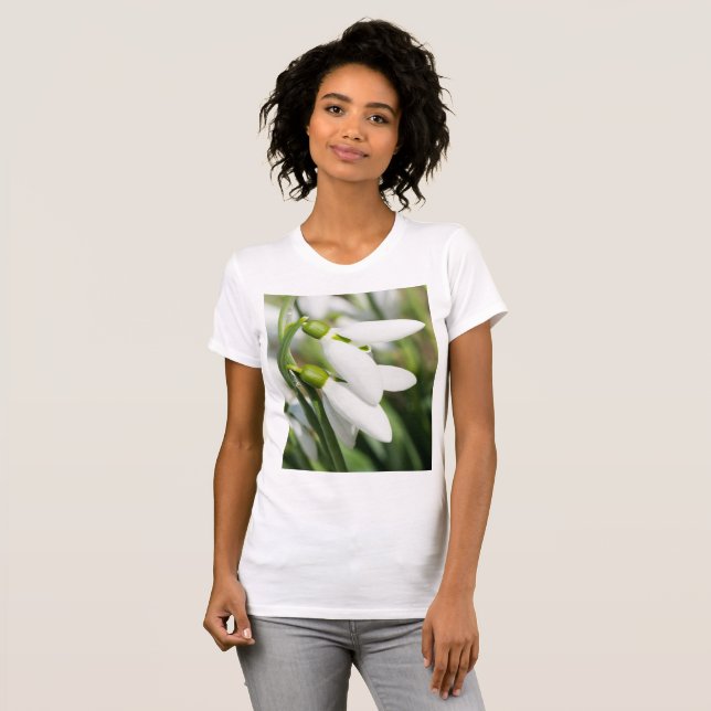 T-shirt Fleurs de neige (Devant entier)