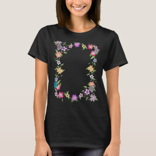 T-shirt Fleurs de papillons Fleurs fleurs papillons florau