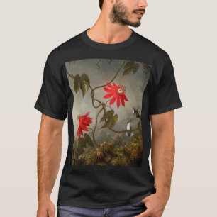 T-shirt Fleurs de passion avec tête de colibris