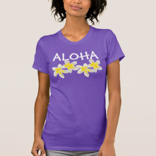 T-shirt Fleurs de Plumeria d'Hawaï Aloha
