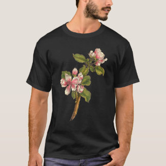 T-shirt Fleurs de pomme de crabe rose