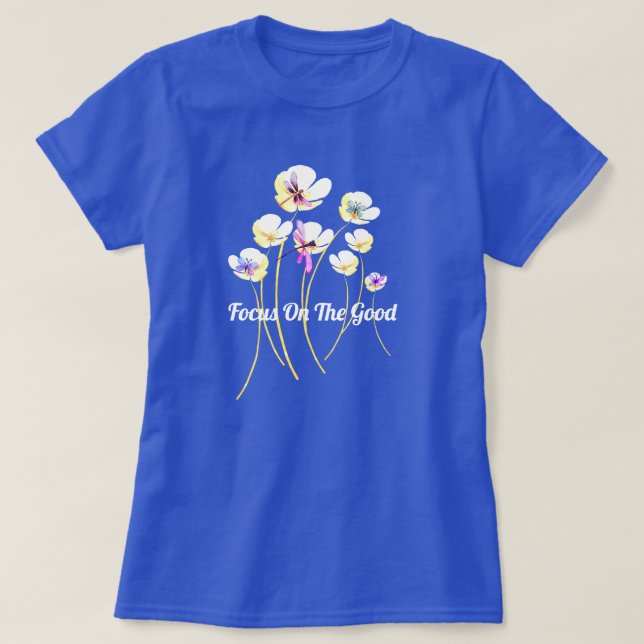 T-Shirt Fleurs de Positivité (Design devant)