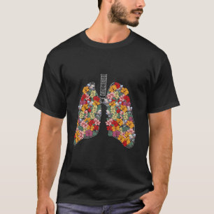 T-shirt Fleurs de poumons anatomiques Science Médicale Ana