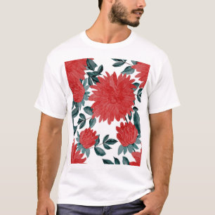 T-shirt Fleurs de prairie : Aquarelle Vintage sans couture