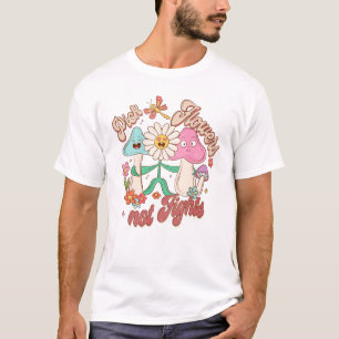 T-shirt Fleurs de prélèvement, pas combats   Champignons e