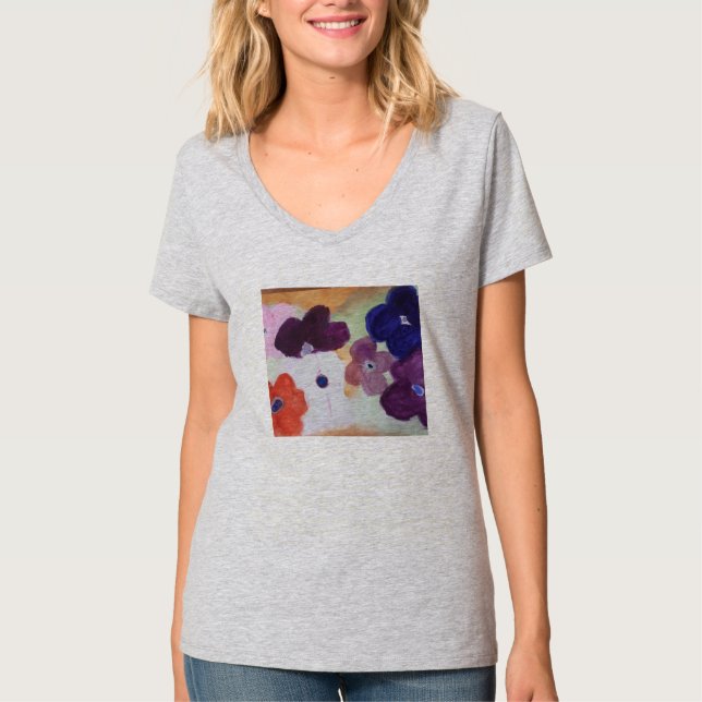 T-shirt Fleurs de printemps de l'anémone (Devant)