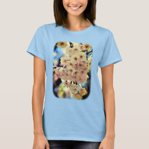 T-shirt Fleurs de printemps rose pâle fleurs Nature