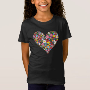 T-Shirt Fleurs de Printemps Whimsical Valentine mignonne c