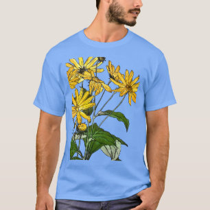 T-shirt Fleurs de soleil Art Nouveau