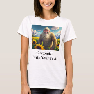 T-shirt Fleurs de soleil de Bigfoot rire