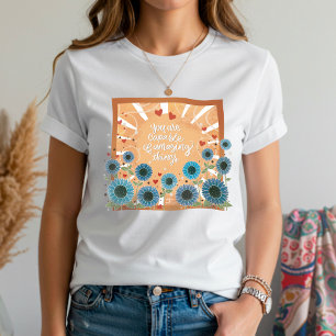 T-shirt Fleurs de soleil Extraordinaires Choses citant l'i