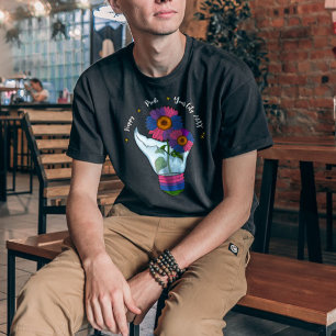 T-shirt Fleurs de soleil LGBTQ bisexuelles dans une ampoul