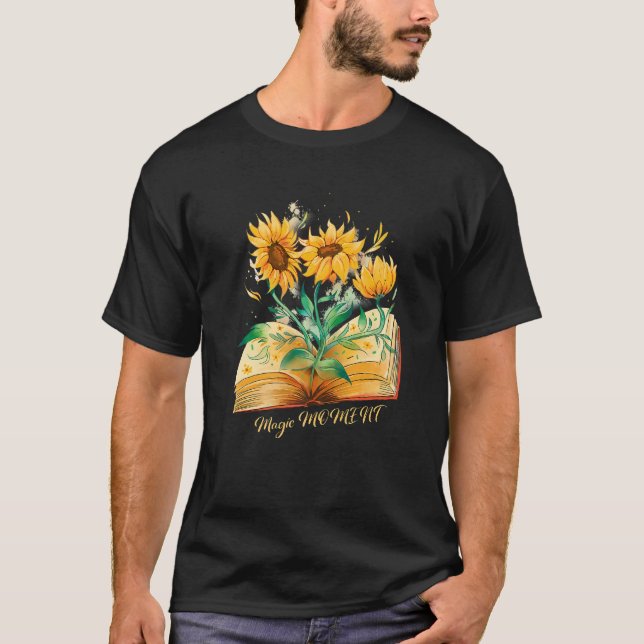 T-shirt Fleurs de soleil magiques (Devant)