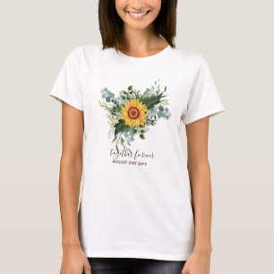 T-shirt Fleurs de soleil rustiques Eucalyptus Leaf