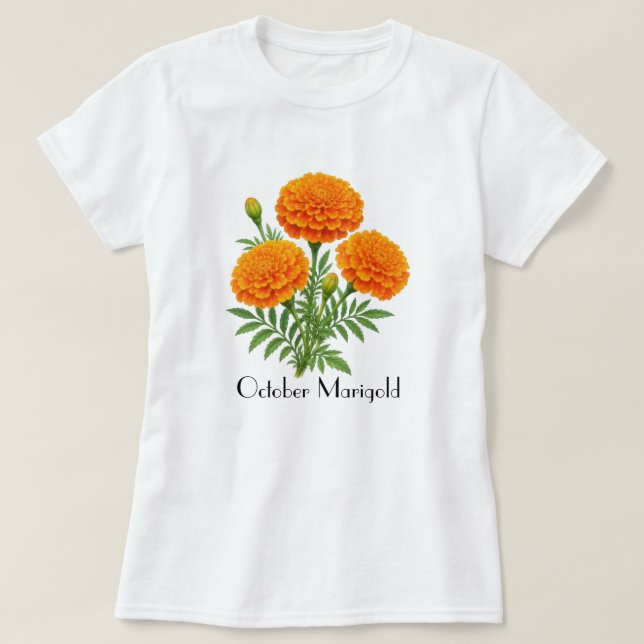 T-Shirt Fleurs de Souci d'Octobre (Design devant)