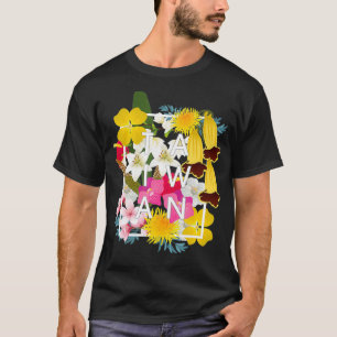T-shirt Fleurs de Taiwan Word Art Fierté Taïwanaise